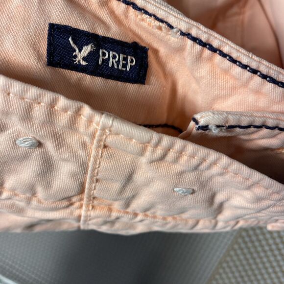 American Eagle Outfitters Prep Shorts Womens‎ Size 26 Orange Bermuda - Picture 4 of 6